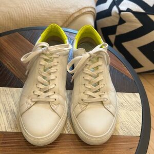 Givenchy Beige and Neon Green Espadrilles